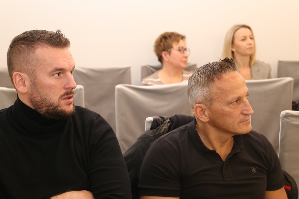 Przedsiębiorcy podczas spotkania.