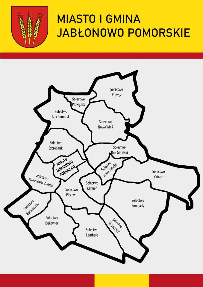 Mapa Miasta i Gminy Jabłonowo Pomorskie Mapa Miasta i Gminy Jabłonowo Pomorskie